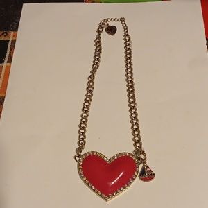 Betsey Johnson heart necklace